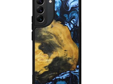 Galaxy S22 Plus Wood+Resin Phone Case - Brit (Blue, 634055) Online now