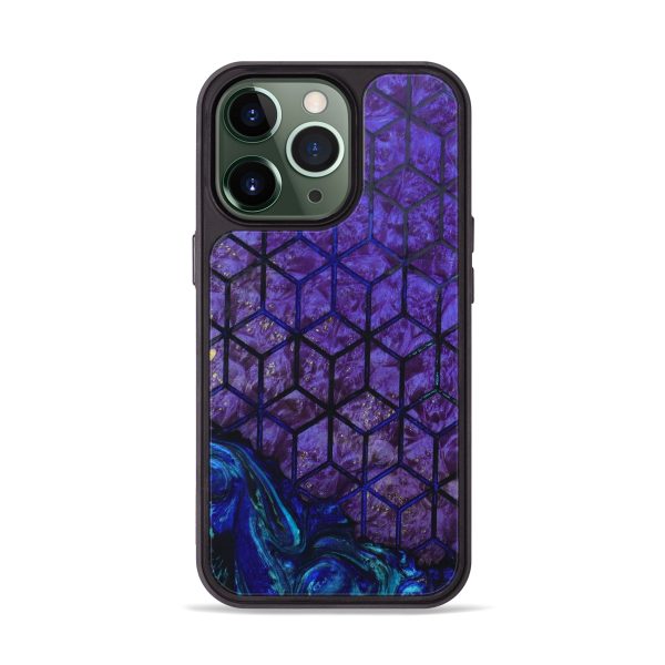 iPhone 13 Pro Wood+Resin Phone Case - Ulrika (Pattern, 634251) For Cheap