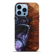 iPhone 14 Pro Max Wood+Resin Live Edge Phone Case - Maegan (Purple, 633816) For Sale