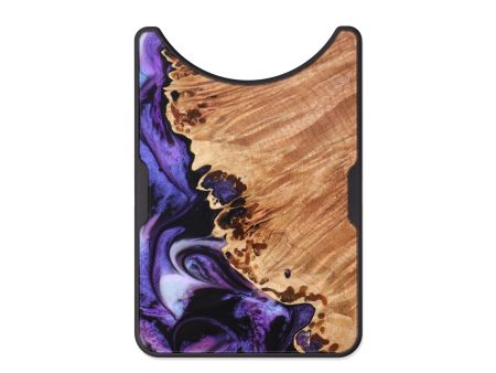 Alloy Wood+Resin Wallet - Channing (Purple, 631488) on Sale