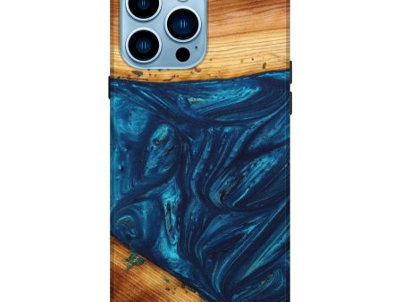 iPhone 14 Pro Max Wood+Resin Live Edge Phone Case - Zyg (Artist Pick, 633322) Fashion