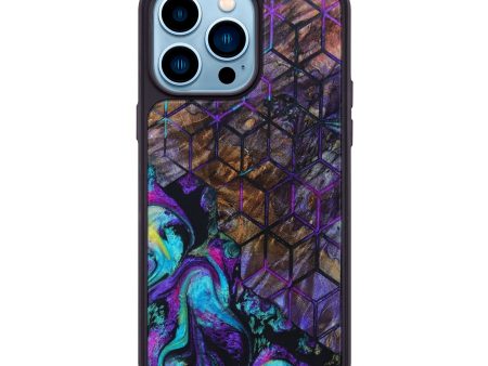 iPhone 14 Pro Max Wood+Resin Phone Case - Barbee (Pattern, 633584) Fashion