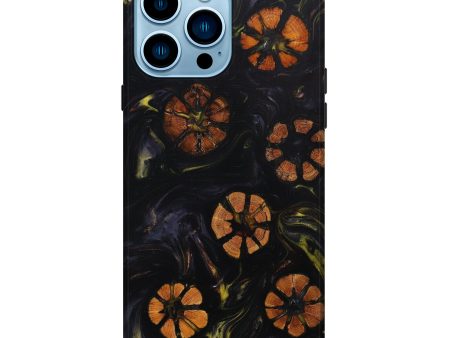 iPhone 14 Pro Max Wood+Resin Live Edge Phone Case - Ryker (Black & White, 633094) Cheap