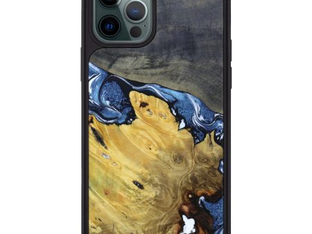 iPhone 12 Pro Max Wood+Resin Phone Case - Anna (Mosaic, 631375) Discount