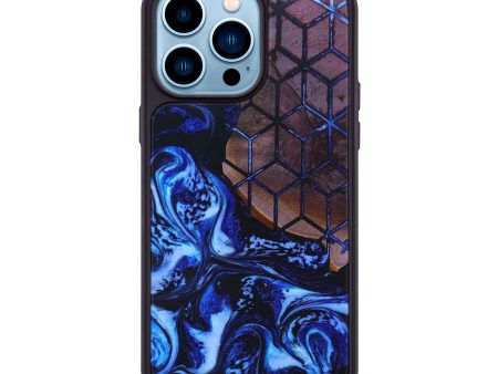 iPhone 14 Pro Max Wood+Resin Phone Case - Camilo (Pattern, 632159) For Sale