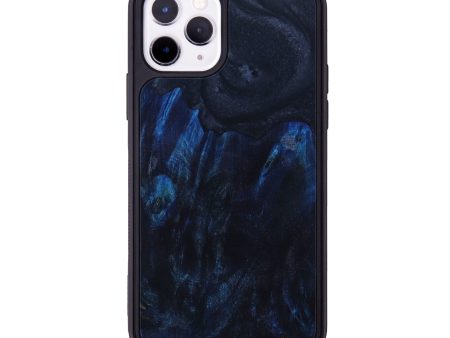 iPhone 11 Pro Wood+Resin Phone Case - Katrinka (Black & White, 634280) Online Hot Sale