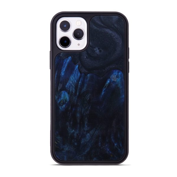 iPhone 11 Pro Wood+Resin Phone Case - Katrinka (Black & White, 634280) Online Hot Sale