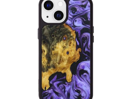 iPhone 13 Wood+Resin Phone Case - Alexandr (Purple, 631336) Cheap