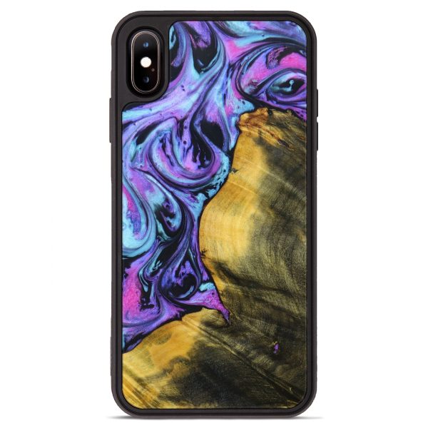 iPhone Xs Max Wood+Resin Phone Case - Jeremy (Purple, 635280) Online Hot Sale