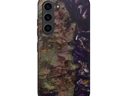 Galaxy S23 Wood+Resin Live Edge Phone Case - Celine (Purple, 631571) Online