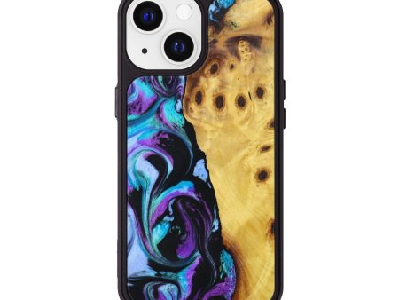 iPhone 13 Wood+Resin Phone Case - Miya (Purple, 631967) Fashion