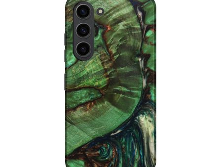 Galaxy S23 Wood+Resin Live Edge Phone Case - Christi (Green, 631267) For Discount