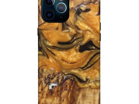 iPhone 12 Pro Max Wood+Resin Live Edge Phone Case - Justina (Artist Pick, 631407) Cheap