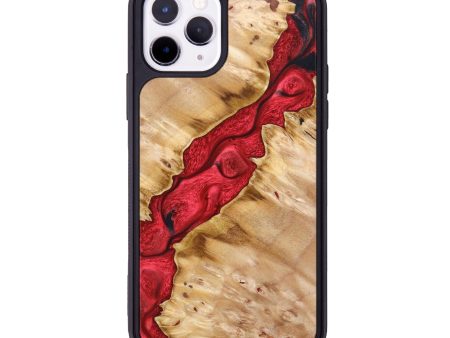 iPhone 11 Pro Wood+Resin Phone Case - Nikita (Red, 631318) Online Sale