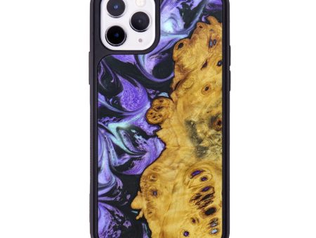 iPhone 11 Pro Wood+Resin Phone Case - Porsha (Purple, 631344) Discount