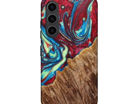 Galaxy S23 Wood+Resin Live Edge Phone Case - Erhard (Red, 633842) Online Hot Sale