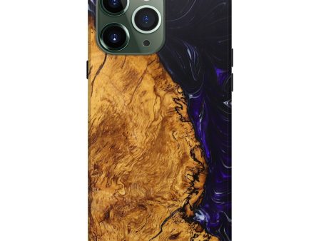 iPhone 13 Pro Max Wood+Resin Live Edge Phone Case - Cornell (Purple, 632811) Sale