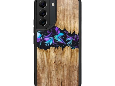 Galaxy S22 Wood+Resin Phone Case - Alejandra (Purple, 632190) For Discount