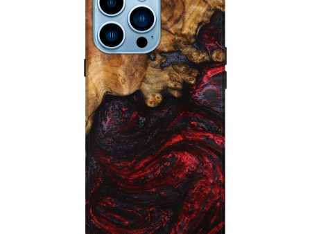 iPhone 14 Pro Max Wood+Resin Live Edge Phone Case - Carri (Red, 633195) Online