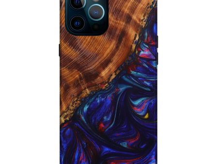 iPhone 12 Pro Max Wood+Resin Live Edge Phone Case - Pratibha (Artist Pick, 633265) Online Sale