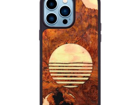 iPhone 14 Pro Max Wood+Resin Phone Case - Sondra (Retro, 636300) Fashion