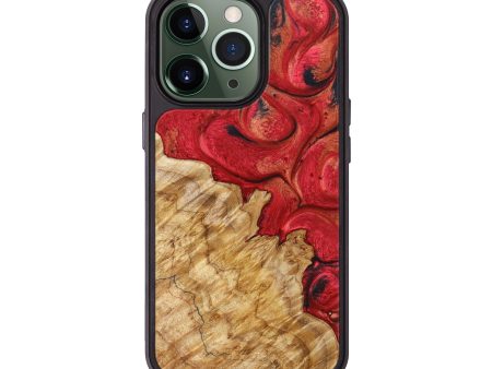 iPhone 13 Pro Wood+Resin Phone Case - Kyan (Red, 631326) Sale