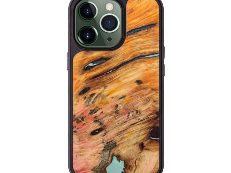 iPhone 13 Pro Wood+Resin Phone Case - Nathalie (Buckeye Burl, 633372) For Sale