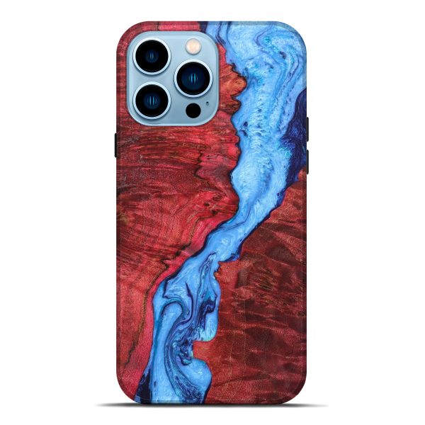 iPhone 14 Pro Max Wood+Resin Live Edge Phone Case - Erma (Artist Pick, 636315) Online now