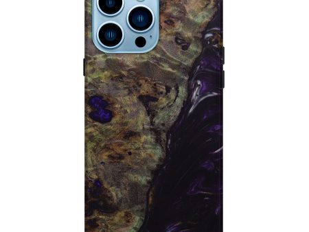 iPhone 14 Pro Max Wood+Resin Live Edge Phone Case - Judi (Purple, 631239) on Sale