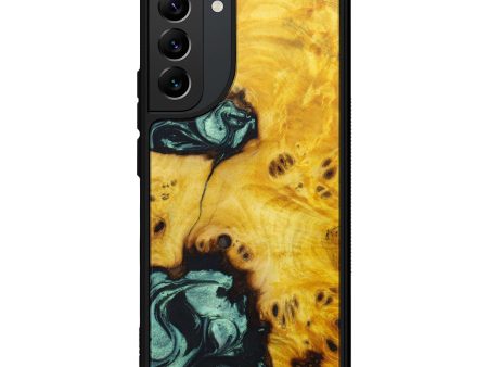 Galaxy S22 Plus Wood+Resin Phone Case - Jacoby (Green, 632621) Hot on Sale