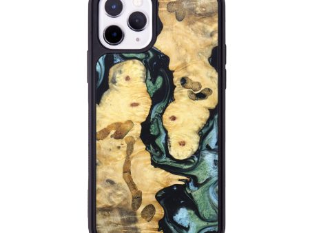 iPhone 11 Pro Wood+Resin Phone Case - Aya (Green, 631208) Sale