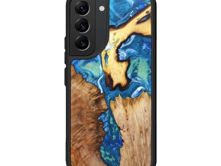 Galaxy S22 Wood+Resin Phone Case - Velvet (Mosaic, 633379) Sale