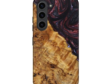 Galaxy S23 Wood+Resin Live Edge Phone Case - Hardyal (Red, 633844) Hot on Sale