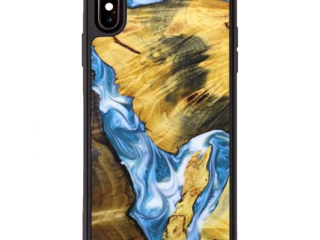 iPhone Xs Max Wood+Resin Phone Case - Amie (Mosaic, 636228) Hot on Sale