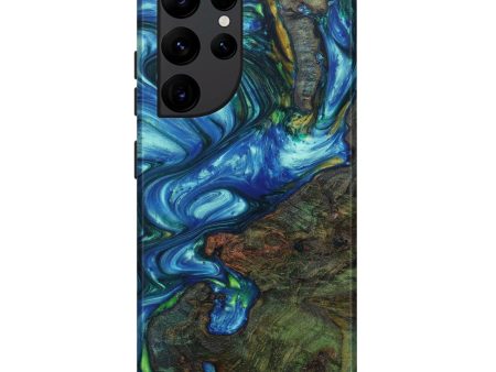 Galaxy S22 Ultra Wood+Resin Live Edge Phone Case - Babbie (Artist Pick, 633262) For Sale