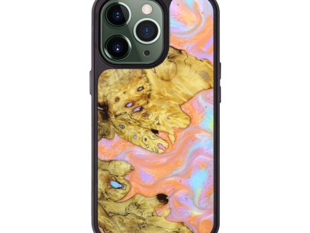 iPhone 13 Pro Wood+Resin Phone Case - Minhwi (Retro, 633960) Fashion