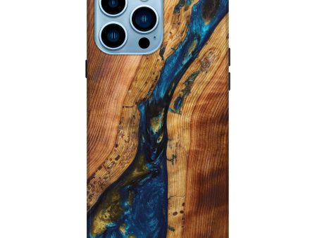 iPhone 14 Pro Max Wood+Resin Live Edge Phone Case - Wrennie (Artist Pick, 634166) For Sale