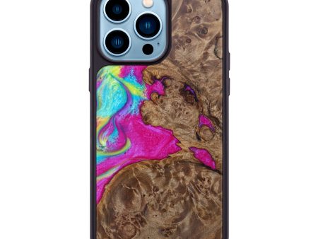 iPhone 14 Pro Max Wood+Resin Phone Case - Tandi (Retro, 634190) Cheap