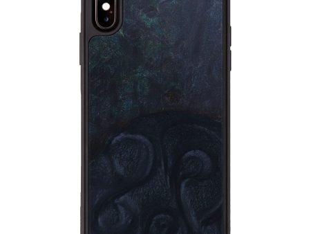 iPhone Xs Max Wood+Resin Phone Case - Darla (Black & White, 637365) Fashion