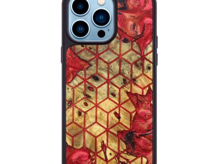 iPhone 14 Pro Max Wood+Resin Phone Case - Zaira (Pattern, 631360) Supply