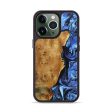 iPhone 13 Pro Wood+Resin Phone Case - Aanya (Blue, 632047) Fashion