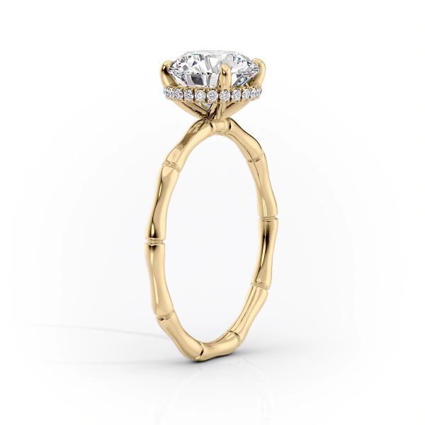 The Eve Set With A 4 Carat Emerald Moissanite Online Sale