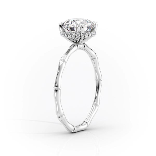 The Eve Set With A 4 Carat Radiant Moissanite For Sale