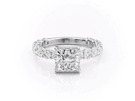 The Adelle Set With A 1 Carat Princess Moissanite Online